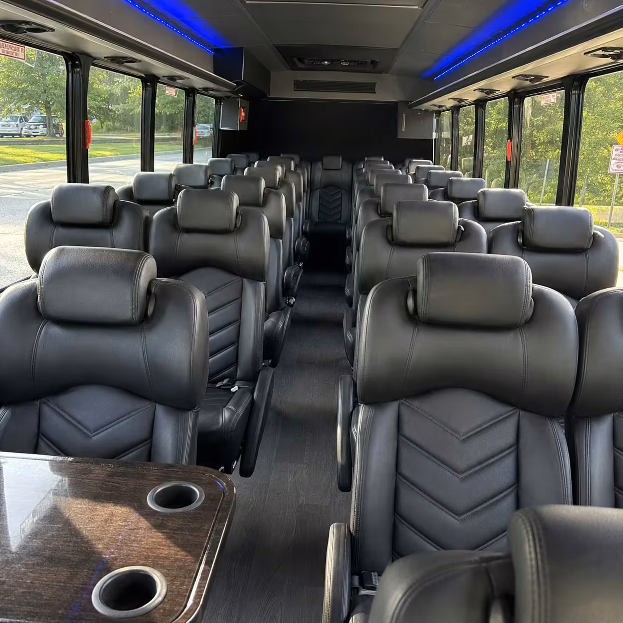 15 35 passenger minibus inside