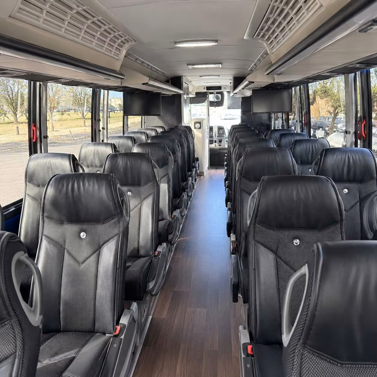 san francisco charter bus interior