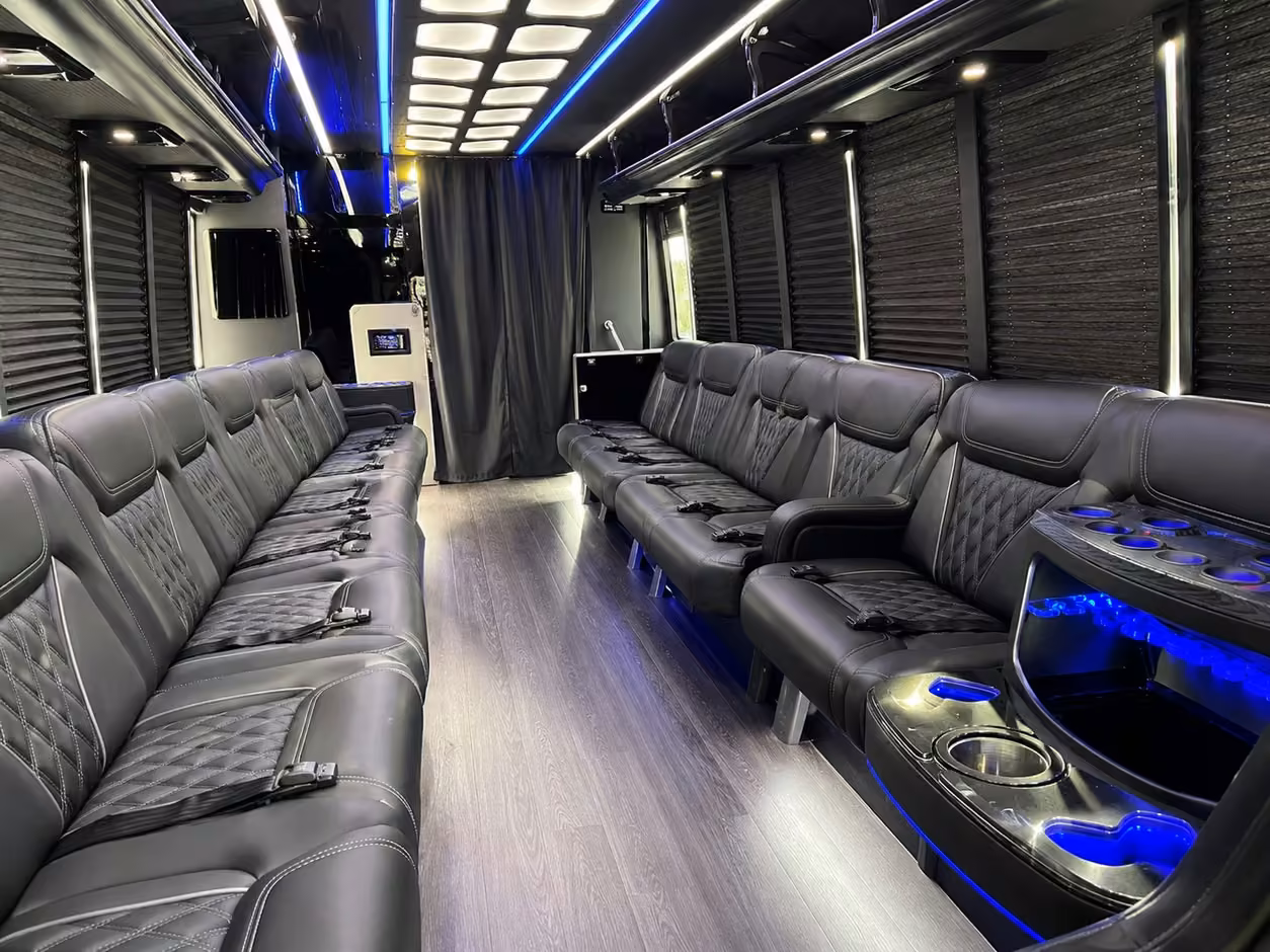 san francisco party bus interior